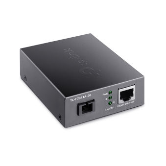 TP-LINK Omada 10/100/1000 Mbps RJ45 to 1000 Mbps Single-mode SC WDM Bi-Directional Fiber Converter