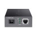 Miniature TP-LINK Omada 10/100/1000 Mbps RJ45 to 1000 Mbps Single-mode SC WDM Bi-Directional Fiber Converter n3