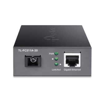 TP-LINK Omada 10/100/1000 Mbps RJ45 to 1000 Mbps Single-mode SC WDM Bi-Directional Fiber Converter