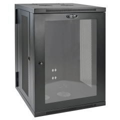 EATON TRIPPLITE 18U Wall Mount Rack Enclosure Server Cabinet w Hinged Acrylic Window Rack cabinet wall mountable Black 18U 19