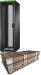 Miniature APC Easy Rack 600mm/42U/1000mm with Roof/Side panel/castors/feet and 4 Brackets No Bottom black n°0