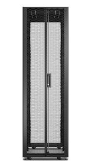 APC Easy Rack 600mm/42U/1000mm with Roof/Side panel/castors/feet and 4 Brackets No Bottom black