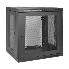 EATON TRIPPLITE 12U Wall Mount Rack Enclosure Server Cabinet w/ Door & Side Panels Rack cabinet wall mountable Black 12U 19
