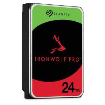 SEAGATE Ironwolf PRO Enterprise NAS HDD 24To 7200tpm 6Gb/s SATA 256Mo cache 8.9cm 3.5p 24x7 for NAS RAID Rackmount systems BL